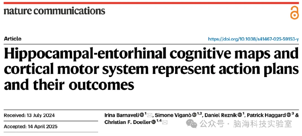往期精彩|Nature子刊：大脑如何制定行动计划？