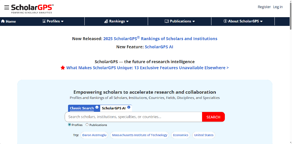 贾熙泽教授入选 ScholarGPS 2025 榜单,静息态功能磁共振“近五年榜”全球第 8